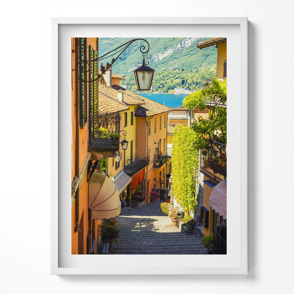 Tablou rama Stradă pitorească a unui oraș italian