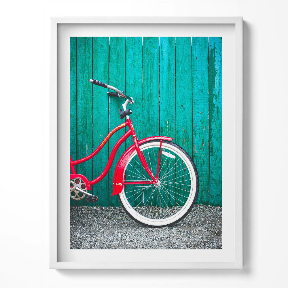 Tablou rama Bicicletă roșie