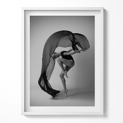 Tablou living cu rama O fotografie cu o dansatoare care dansează