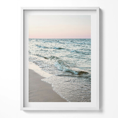 Tablou living cu rama Peisaj romantic al valurilor mării