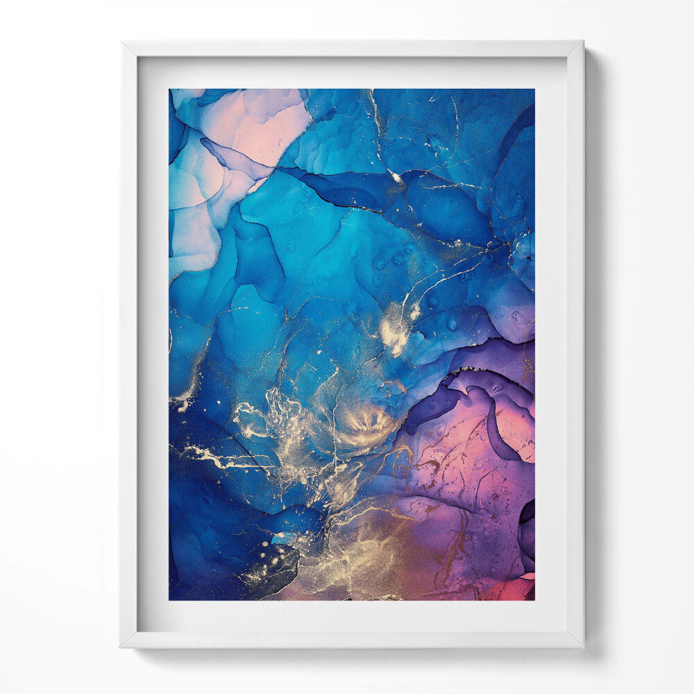 Tablou living cu rama Vitralii abstracte