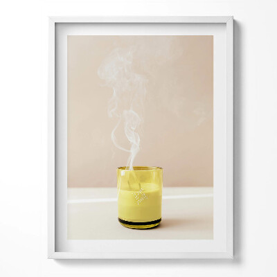 Tablou living cu rama Lumânare stinsă, stil boho