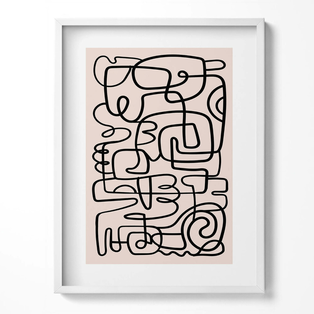 Tablou rama Forme abstracte de artă