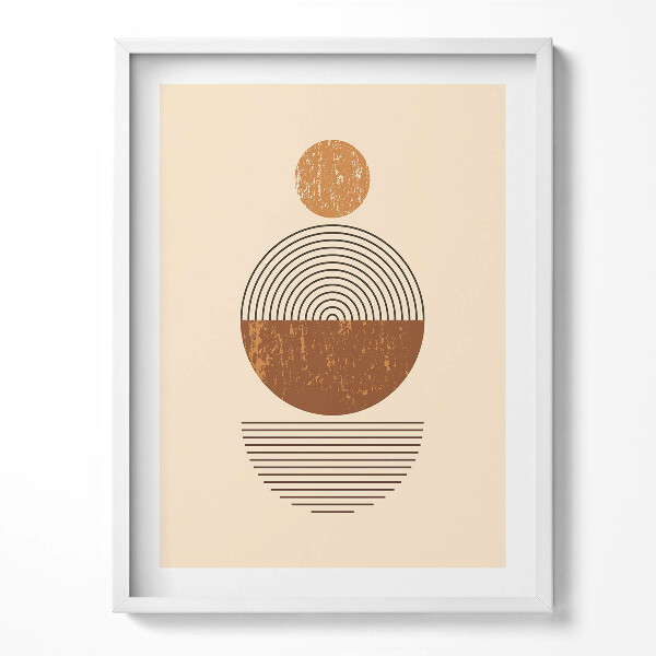 Tablou living cu rama Artă boho geometrică