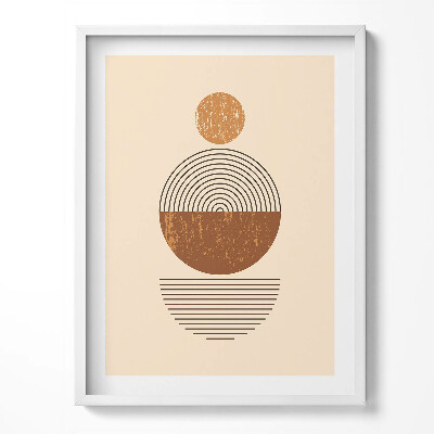 Tablou living cu rama Artă boho geometrică