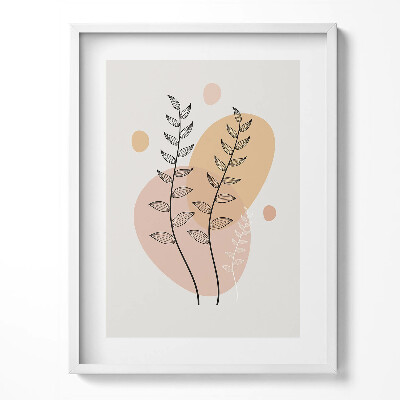 Tablou rama Plante abstracte boho