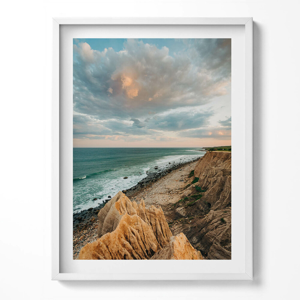 Tablou rama Peisaj de vară al mării, cerului și coastei