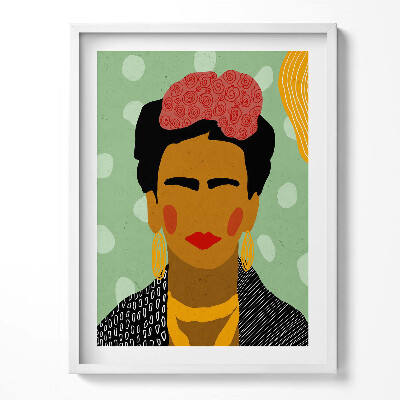Tablou living cu rama Ilustrație portret a Fridei