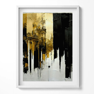 Tablou rama Artă abstractă cu aur