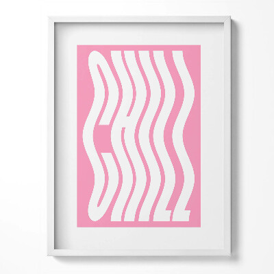 Tablou living cu rama Litere ondulate «