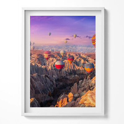Tablou rama Baloane care zboară peste canion