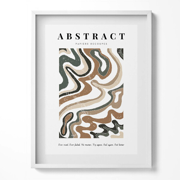 Tablou living cu rama Abstracție boho liniară