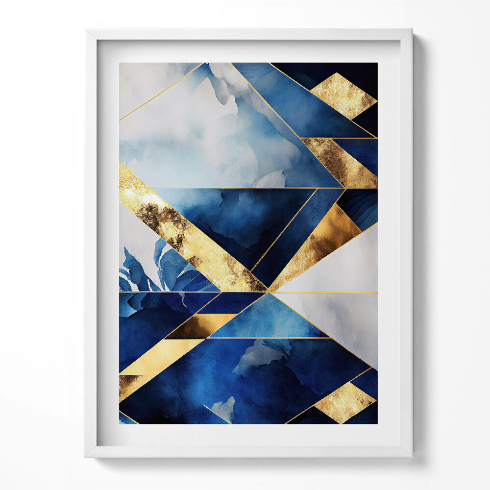 Tablou rama Compoziție geometrică cu aur