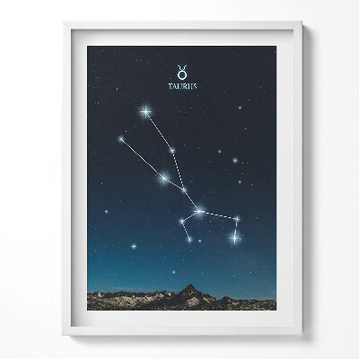 Tablou living cu rama Constelația zodiacală Taur