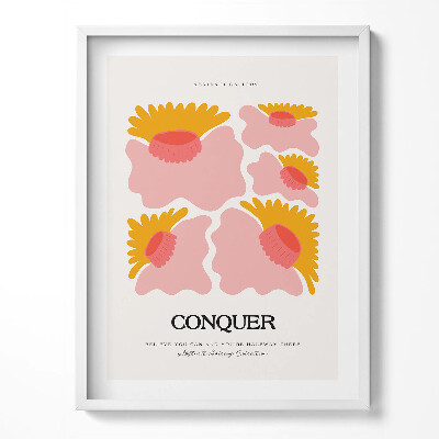 Tablou living cu rama Ilustrație a plantelor și florilor