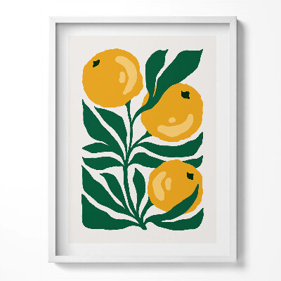 Tablou living cu rama Ilustrație a plantelor și florilor