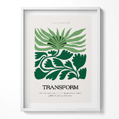 Tablou living cu rama Ilustrație a plantelor și florilor