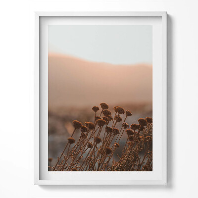 Tablou rama Peisaj romantic cu iarbă boho