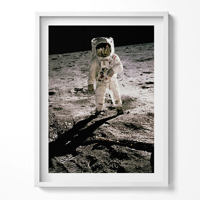 Tablou rama Primul om pe Lună - Fotografie NASA