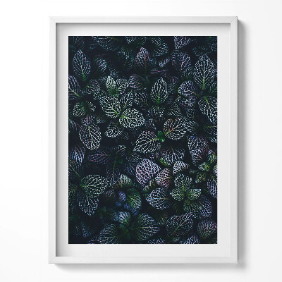 Tablou living cu rama Frunze sălbatice întunecate