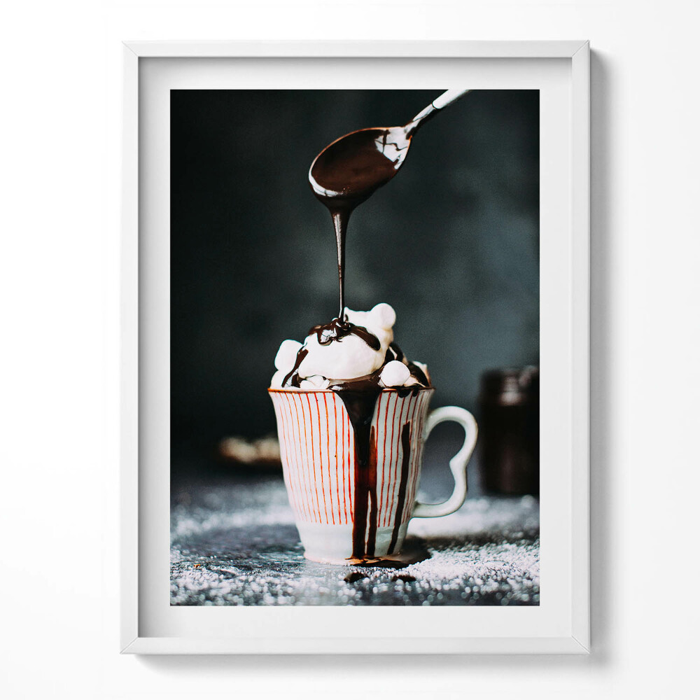 Tablou rama Ciocolată caldă - Motiv de bucătărie
