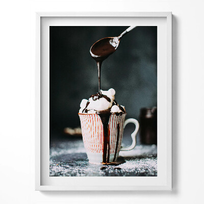 Tablou rama Ciocolată caldă - Motiv de bucătărie