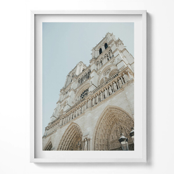 Tablou living cu rama Catedrala Notre Dame Paris Franța