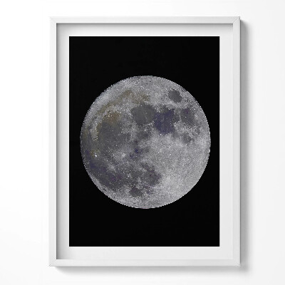 Tablou rama Lună plină pe cerul negru