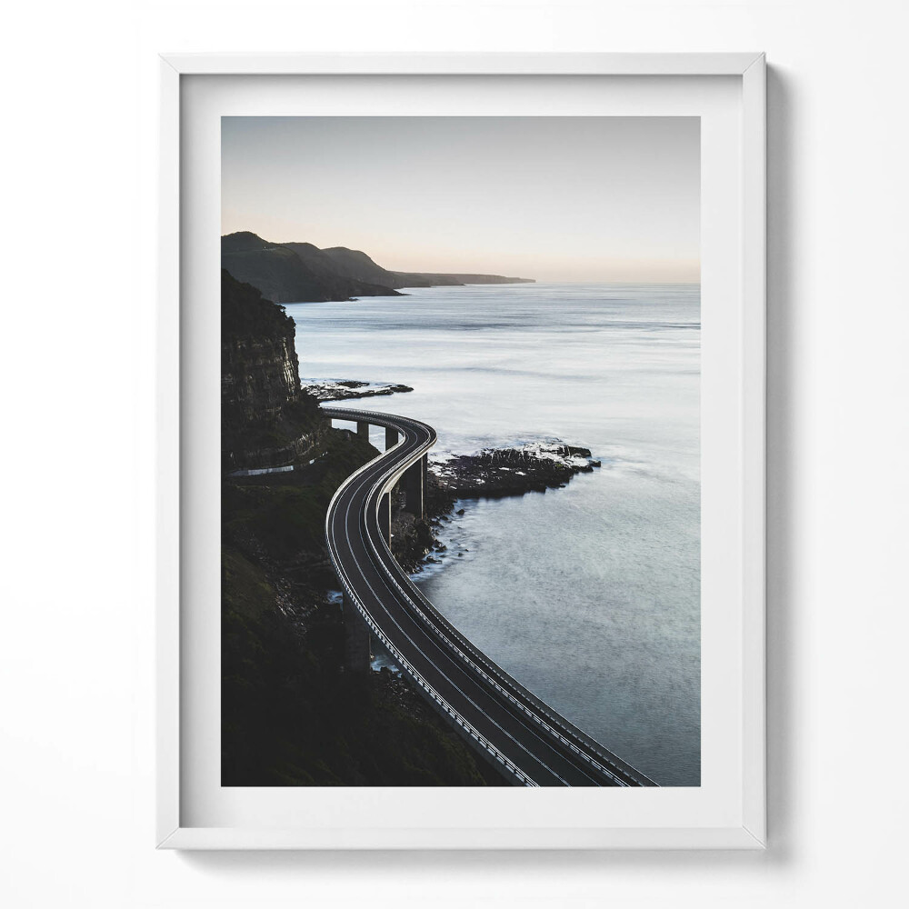 Tablou living cu rama Vedere aeriană a drumului de coastă