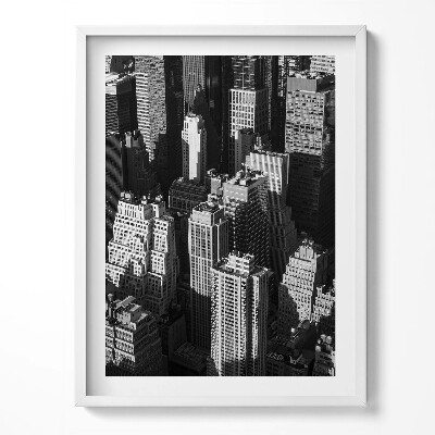 Tablou living cu rama Arhitectura orașului alb-negru