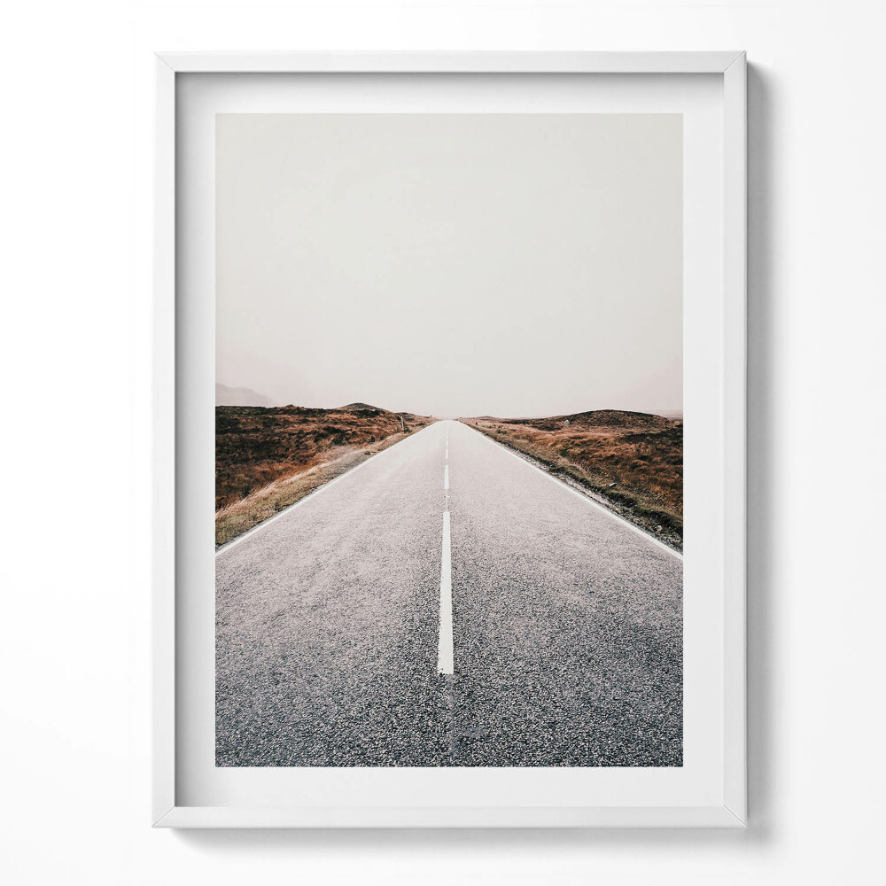 Tablou rama Drum asfaltat drept și gol