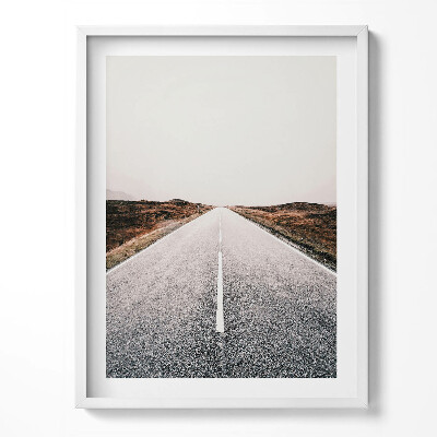 Tablou rama Drum asfaltat drept și gol