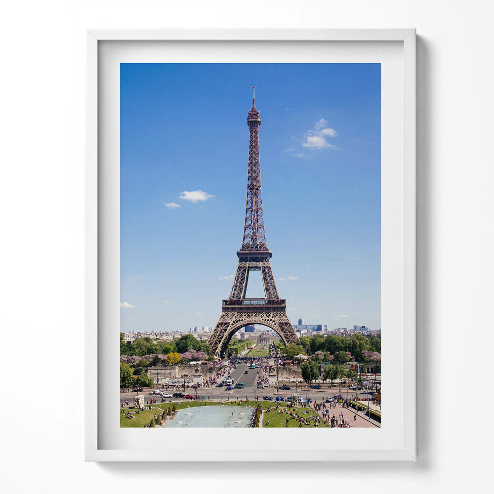 Tablou living cu rama Peisaj Turnul Eiffel Paris Franța