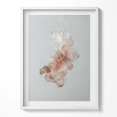 Tablou rama Cerneală bej abstractă în apă