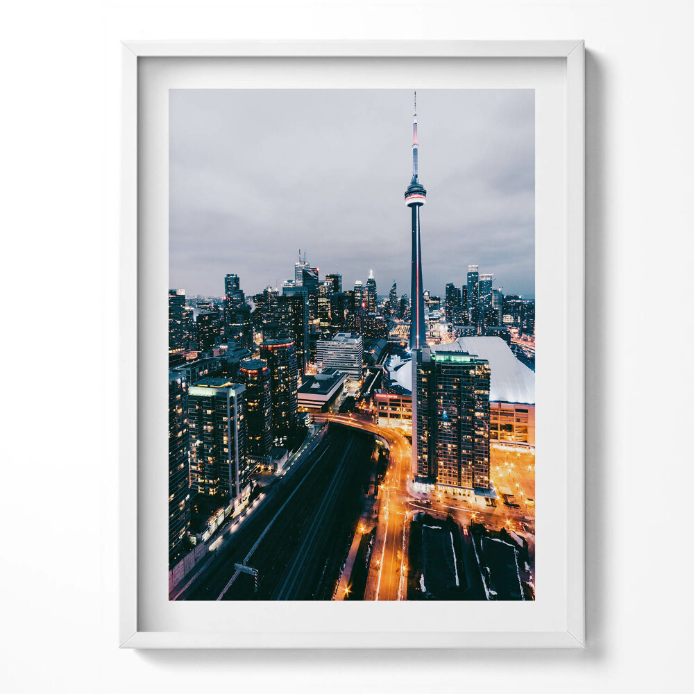 Tablou living cu rama Vedere aeriană a orașului