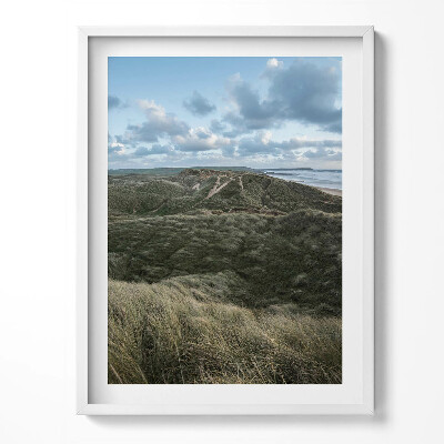 Tablou rama Peisaj montan cu pajiști și ierburi