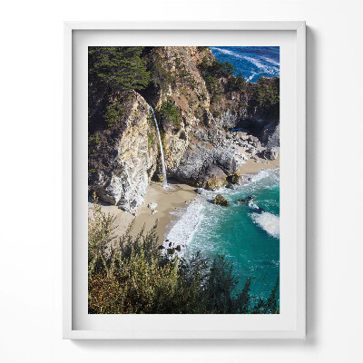 Tablou living cu rama Stâncă din perspectiva unei păsări în natură