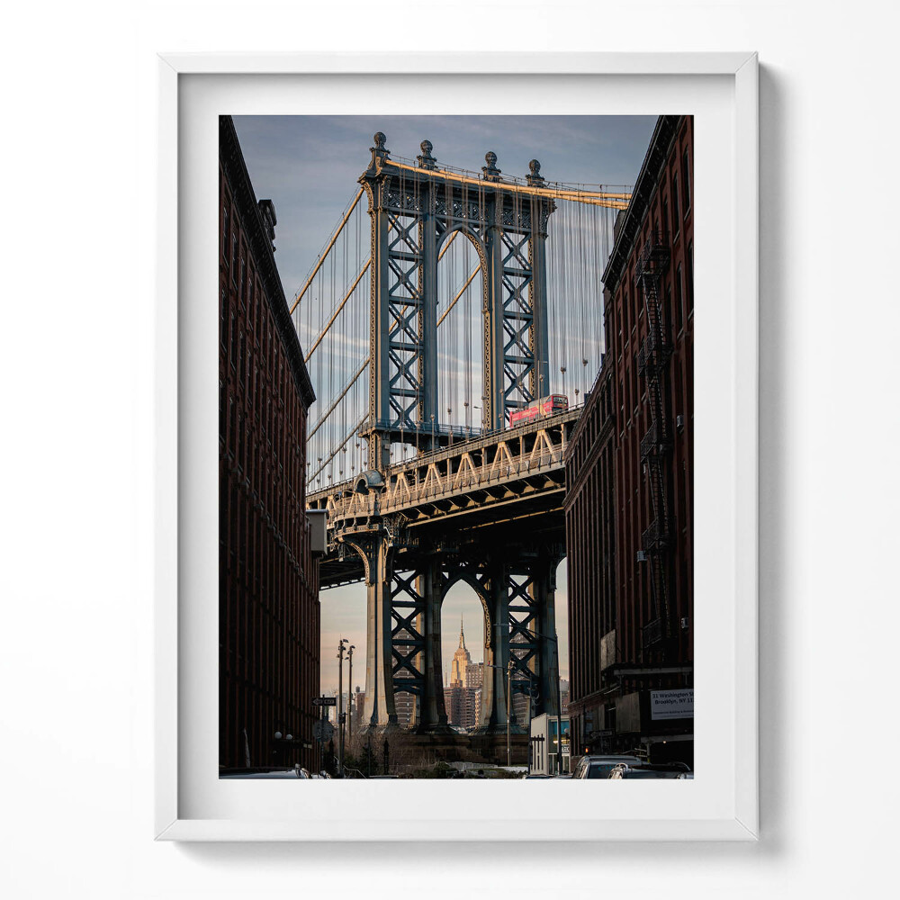 Tablou living cu rama Podul și clădirile de arhitectură