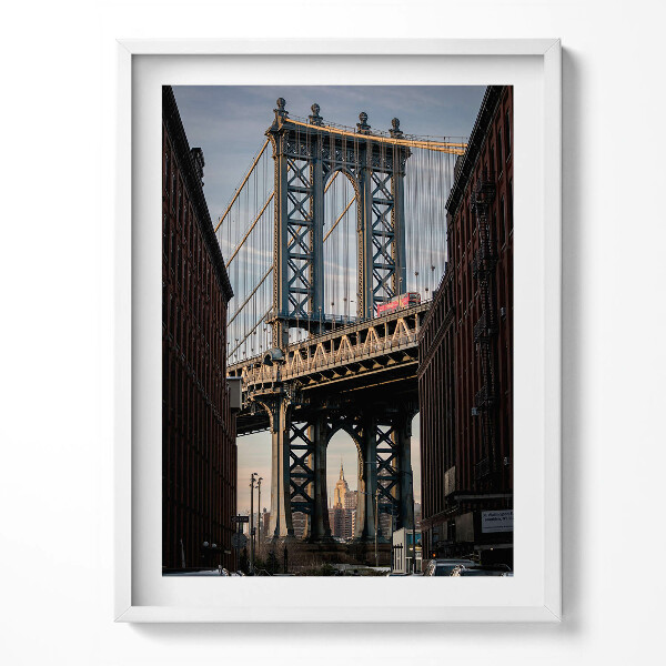 Tablou living cu rama Podul și clădirile de arhitectură