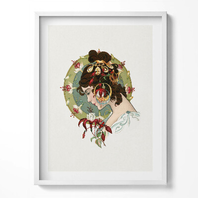 Tablou rama Portretul unei femei frumoase