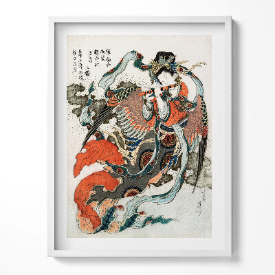 Tablou living cu rama Ilustrație japoneză