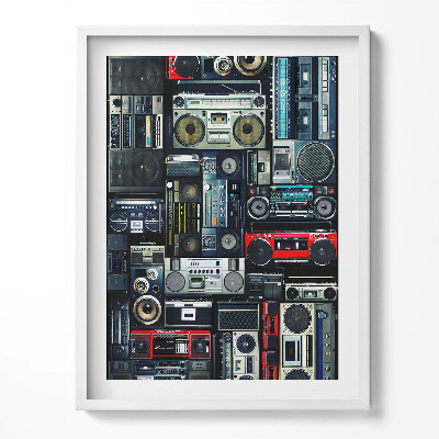 Tablou rama Muzică - Boombox vintage