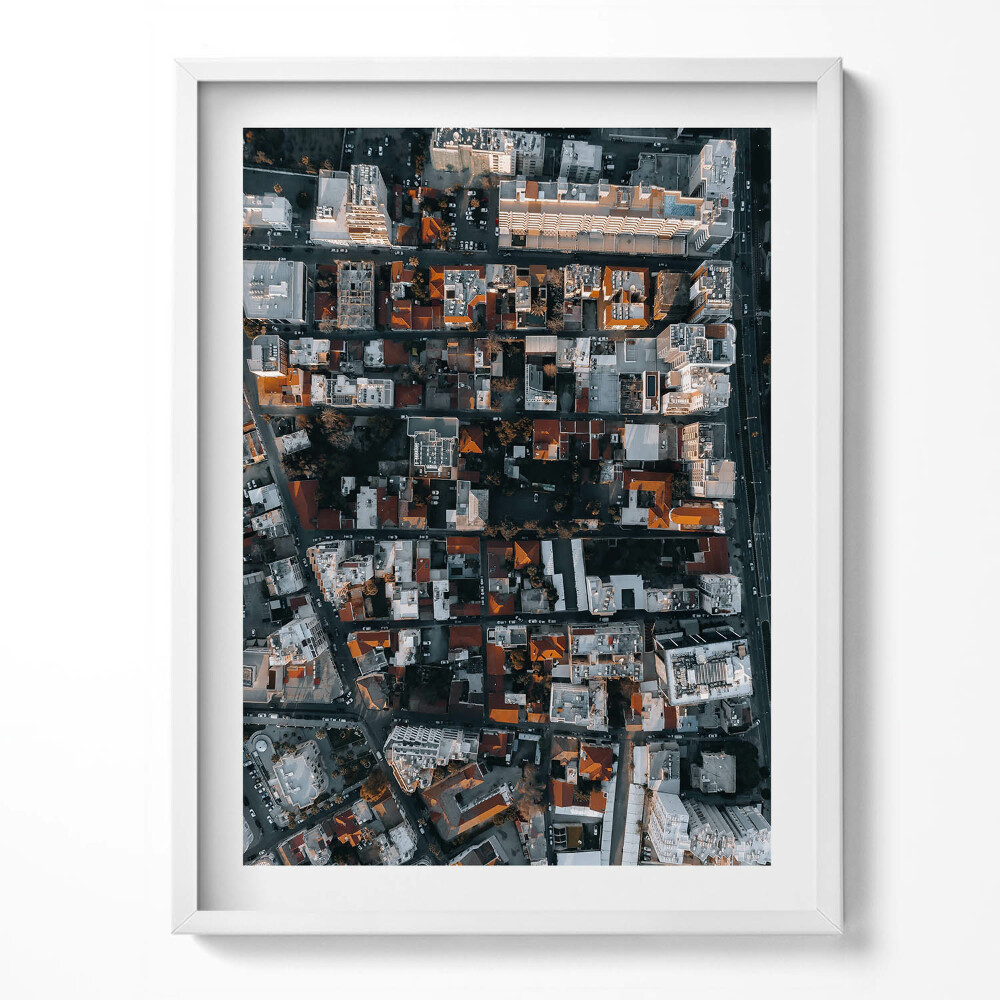 Tablou living cu rama Vedere de sus Limassol Cipru