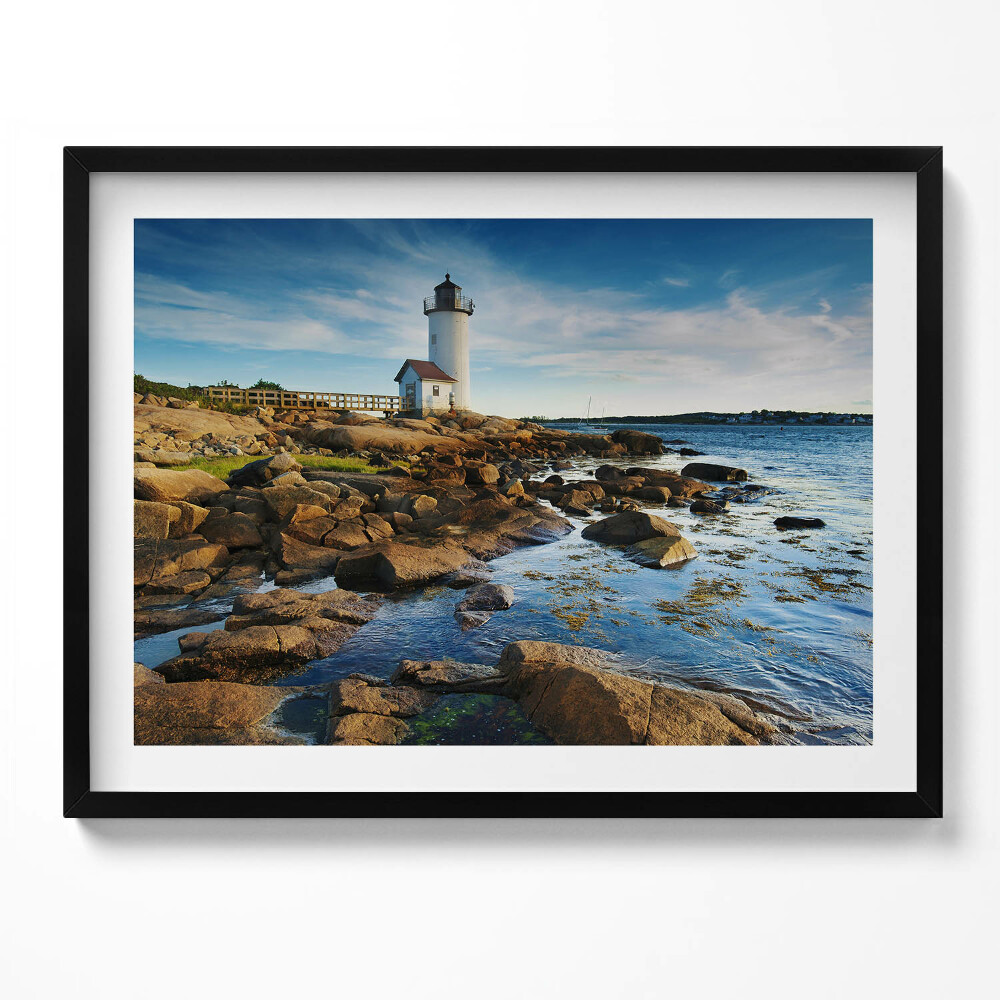 Tablou rama Far, stânci și cer