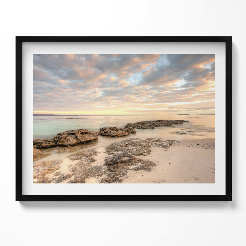 Tablou living cu rama Peisaj de plajă, mare și cer