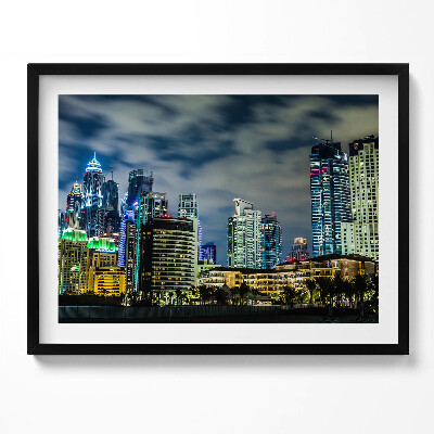 Tablou rama Oraș mare noaptea