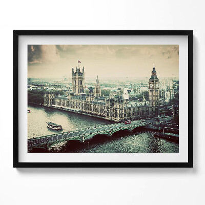 Tablou living cu rama Arhitectura Angliei - o perspectivă de sus