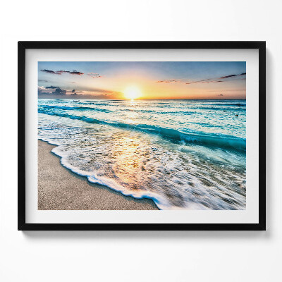 Tablou rama Nisip de mare pe plajă