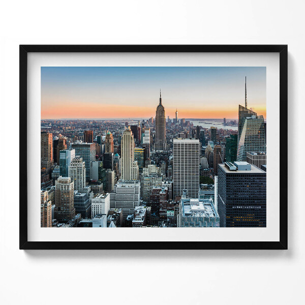 Tablou living cu rama Vedere a arhitecturii din New York