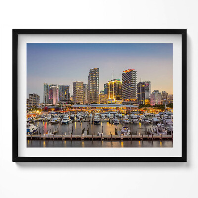 Tablou living cu rama Panorama orașului mare